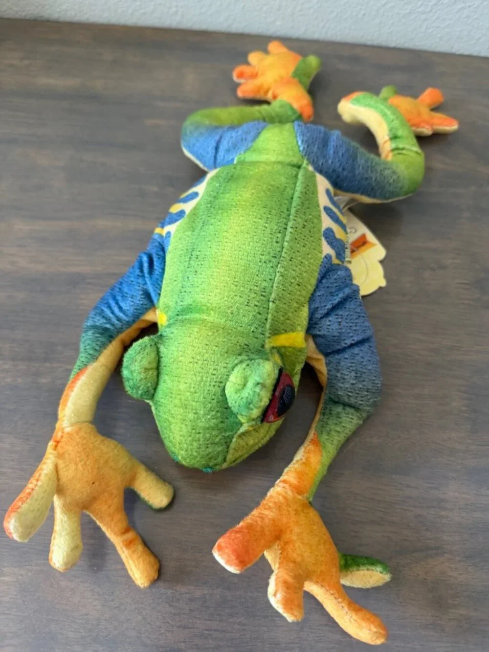 NWT Folkmanis Red Eyed Tree Frog Hand Puppet Rainforest Plush Toy Stuffed Animal